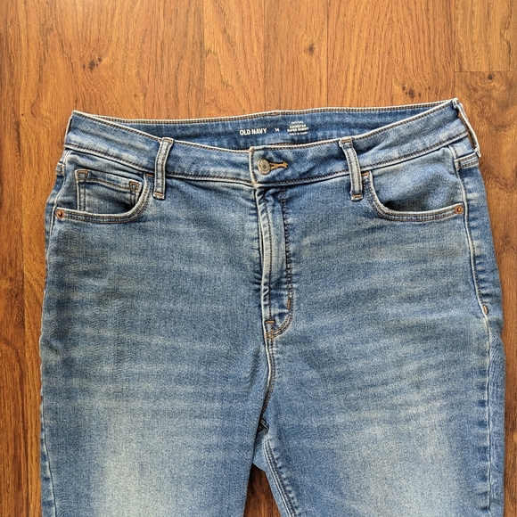 Old Navy High-Rise Rockstar Super Skinny Built-in Warm Jeans - Sz 14 - Picture 4 of 8